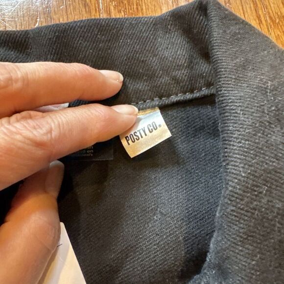 H&M Limited Edition POST MALONE Concert Tour JEAN JACKET Men Small Black NEW - Picture 3 of 8